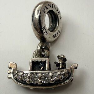 Pandora Venice Gondola Dangle Charm S925 ALE CZ Threaded Core